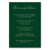 Monogrammed Gold Crest Groene verblijfskaarten Kaart (Voorkant)