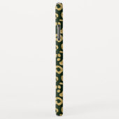 Monogrammed Gold Leopard-skin Spots Case-Mate iPhone Case (Achterkant/rechts)