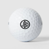 Monogrammed Golf Balls Golfballen (Voorkant)