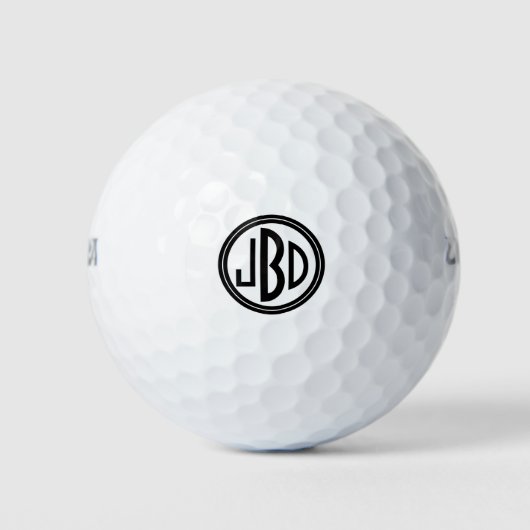 Monogrammed Golf Balls Golfballen (Voorkant)