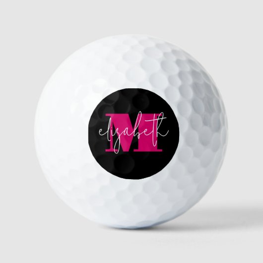 Monogrammed Golf Balls Golfballen (Voorkant)