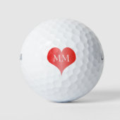 Monogrammed Golf Balls Golfballen (Voorkant)