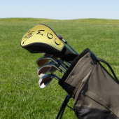 Monogrammed Golf Clubs en Crown Logo Gold Custom Golfheadcover (Insitu)