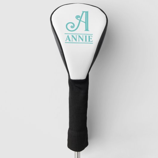 Monogrammed Golf Head Hoesje Golfheadcover (Voorkant)