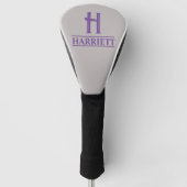 Monogrammed Golf Head Hoesje Golfheadcover (Voorkant)
