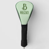 Monogrammed Golf Head Hoesje Golfheadcover (Voorkant)
