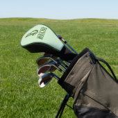 Monogrammed Golf Head Hoesje Golfheadcover (Insitu)