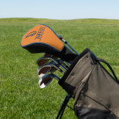 Monogrammed Golf Head Hoesje Golfheadcover (Insitu)