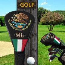 Monogrammed Golf, Mexico Eagle & Mexicaanse vlag