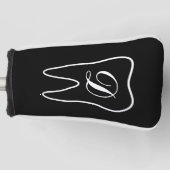 Monogrammed golf putter club cover for dentist (Voorkant)