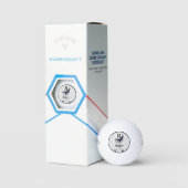 Monogrammed Golf T-shirt Golf Balls Golfballen (Verpakking)