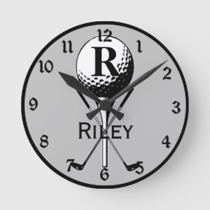 Monogrammed Golf-T-shirt Ronde Klok