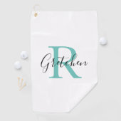 Monogrammed Golf Towel Golfhanddoek (Insitu)