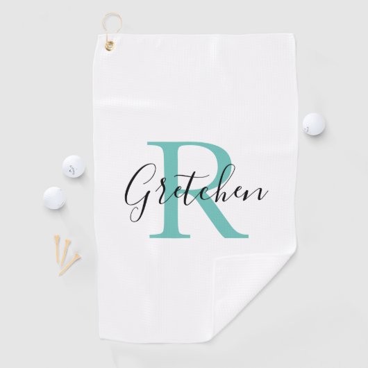 Monogrammed Golf Towel Golfhanddoek (Insitu)
