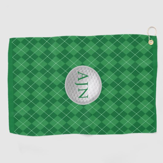 Monogrammed Golf Towel Golfhanddoek (Horizontaal)