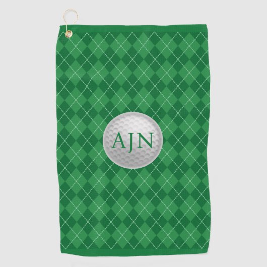 Monogrammed Golf Towel Golfhanddoek (Voorkant)