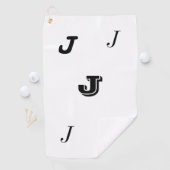 Monogrammed Golf Towel Golfhanddoek (Insitu)