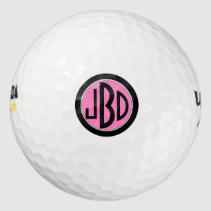 Monogrammed golfballen voor haar