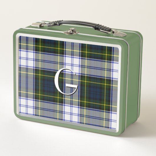 Monogrammed Gordon Dress Metal Lunch Box (Voorkant)