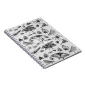 Monogrammed GOTHIC BUGS  Insect Black Notitieboek (Rechterzijde)