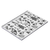 Monogrammed GOTHIC BUGS  Insect Black Notitieboek (Linkerzijde)