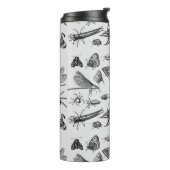 Monogrammed GOTHIC BUGS  Insect Black Thermosbeker (Gedraaid links)