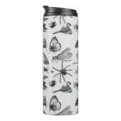 Monogrammed GOTHIC BUGS  Insect Black Thermosbeker (Geroteerd rechts)