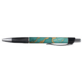Monogrammed Goud & Blauwgroen Luxe Marmer Pen (Bodem)