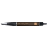 Monogrammed goud elegant name script pen (Voorkant)