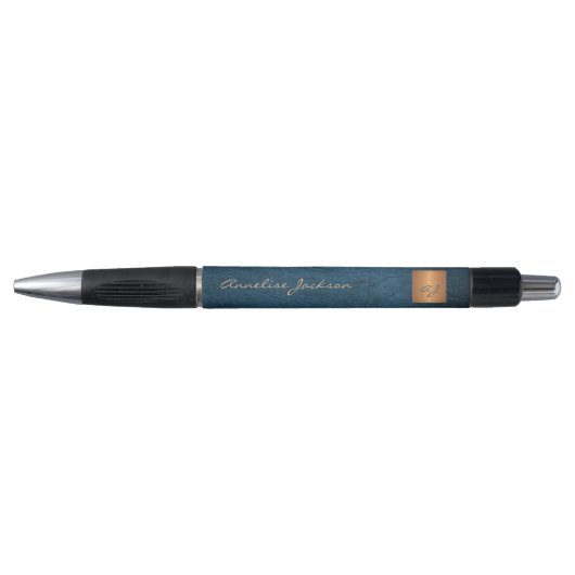 Monogrammed goud elegant name script pen (Voorkant)
