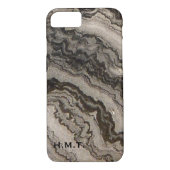 Monogrammed Granite Swirls iPhone 7 Hoesje (Achterkant)