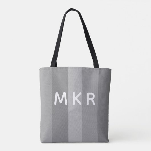 Monogrammed Grays Tote Bag (Achterkant)