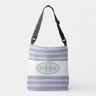 Monogrammed Green Thatch Canvas tas