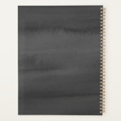 Monogrammed Grey Waterverf Planner (Achterkant)
