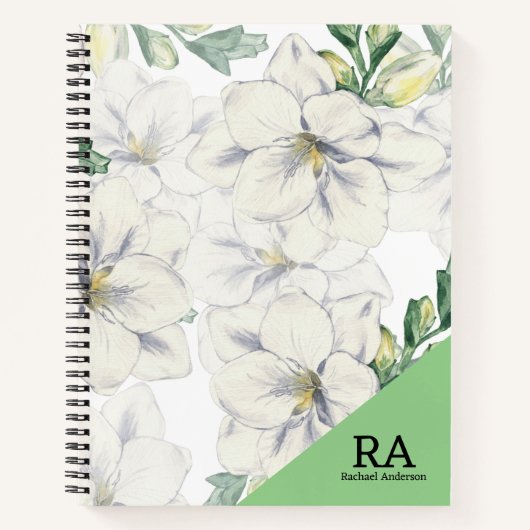 Monogrammed grillenery Initialen professional Notitieboek (Voorkant)