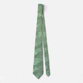 Monogrammed groen camo patroon stropdas (Voorkant)