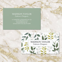 Monogrammed groene eucalyptus tropische bladeren