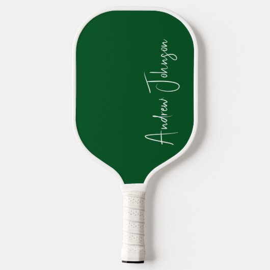 Monogrammed groene pickleball paddle (Achterkant)