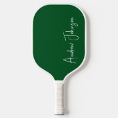 Monogrammed groene pickleball paddle (Voorkant)