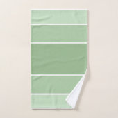 Monogrammed Groene tinten met wit Bad Handdoek (Handdoek)
