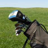 Monogrammed & Guatemalteekse Vlag Golfclubs Hoesje Golfheadcover (Insitu)