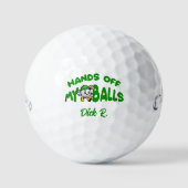 Monogrammed Hands Off My Balls -Callaway Golf Gift Golfballen (Voorkant)