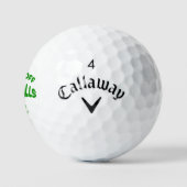 Monogrammed Hands Off My Balls -Callaway Golf Gift Golfballen (Logo)