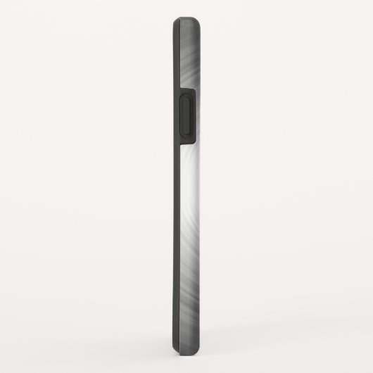 Monogrammed hedendaags zilverstralingspatroon Case-Mate iPhone case (Achterkant/rechts)