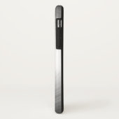 Monogrammed hedendaags zilverstralingspatroon Case-Mate iPhone case (Achterkant/links)