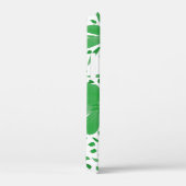 Monogrammed hedendaagse groene Floral Case-Mate iPhone Case (Achterkant / Rechts)