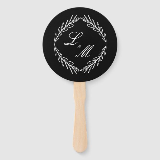 Monogrammed het Programma C van de Band van de Tak Handwaaier (Voorkant)