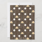 MONOGRAMMED HOEFIJZER WESTERN VRIJGEZELLENFEEST KAART (Achterkant)