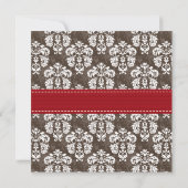 Monogrammed Holly Berry Kerstparty Uitnodiging (Achterkant)