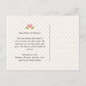 Monogrammed Home Bewegende Aankondiging Briefkaart (Achterkant)